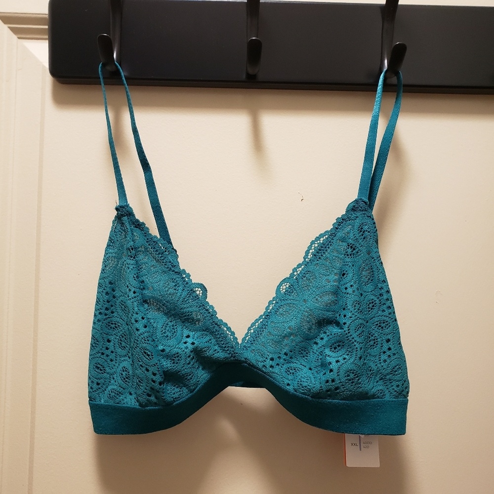 NWT Colsie turquoise lace bralette size XS